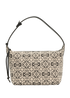 Medium Cubi, &pound;795, Handbags, Beige/Black, Canvas, Front view